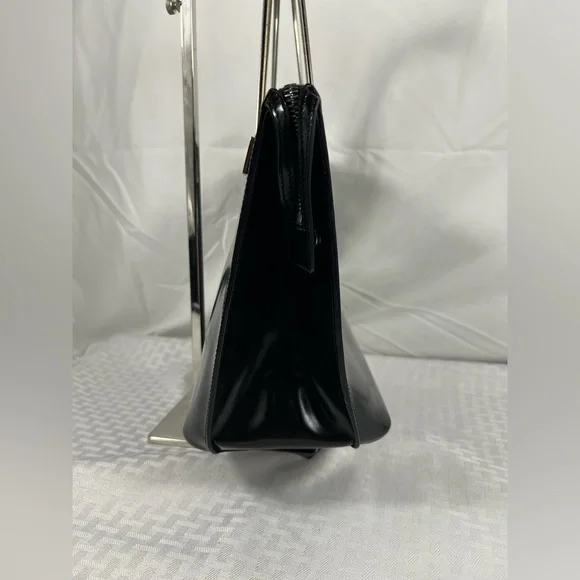 Céline Vintage Structured Tote w/Sculptural Metal Handles, Rare Collector Piece - Picture 3 of 13